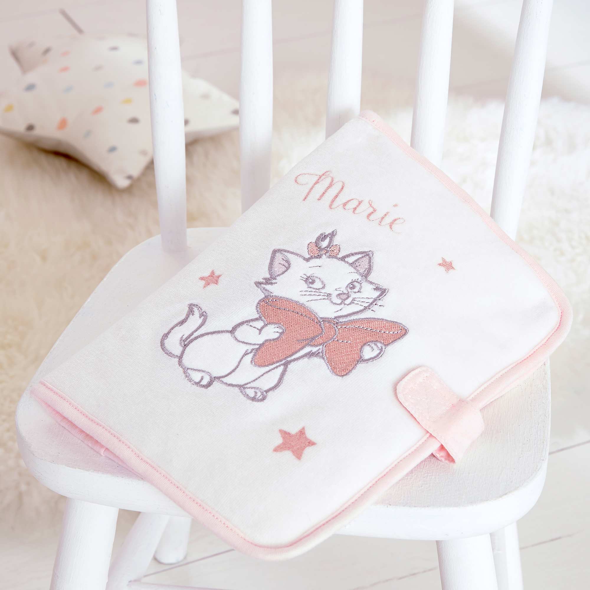 Protège carnet de santé 'Les Aristochats' Bébé fille - rose pâle