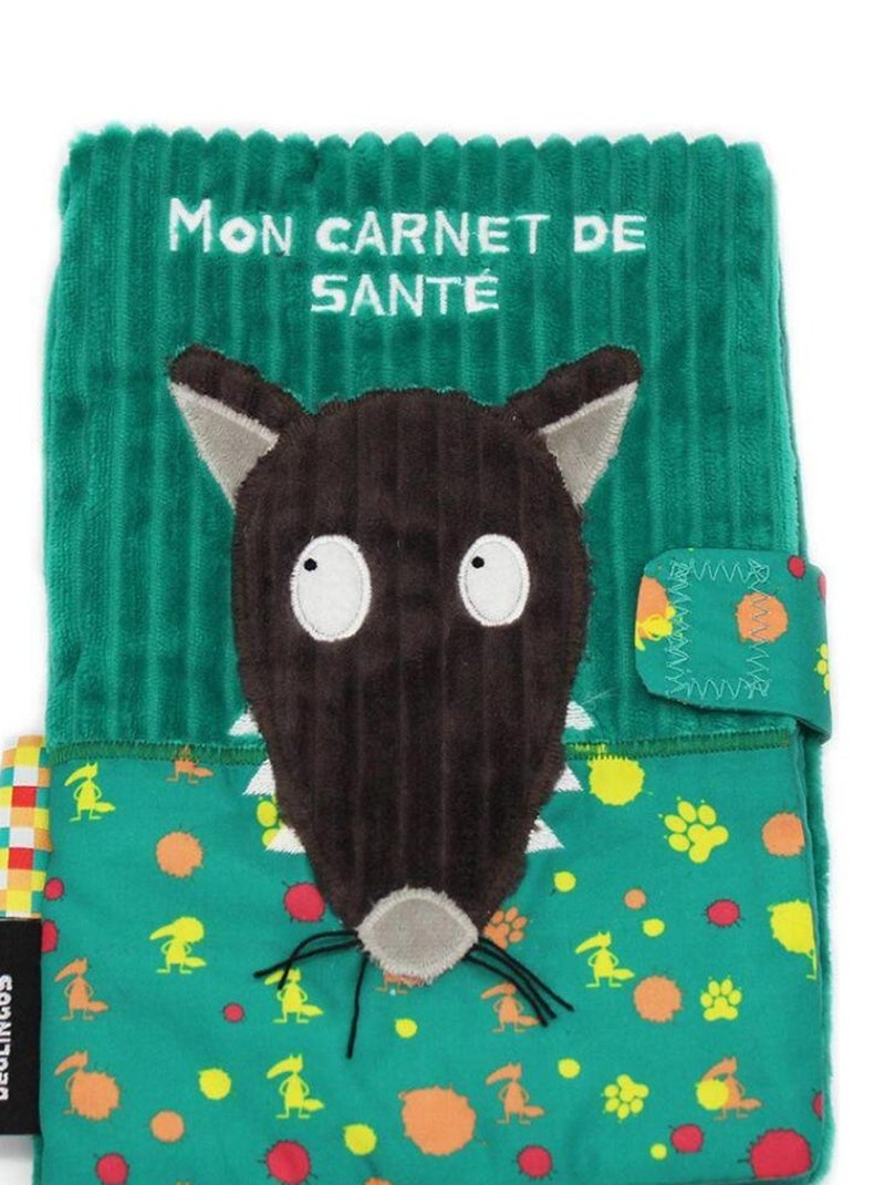 Protège carnet de santé Loup Vert - Kiabi