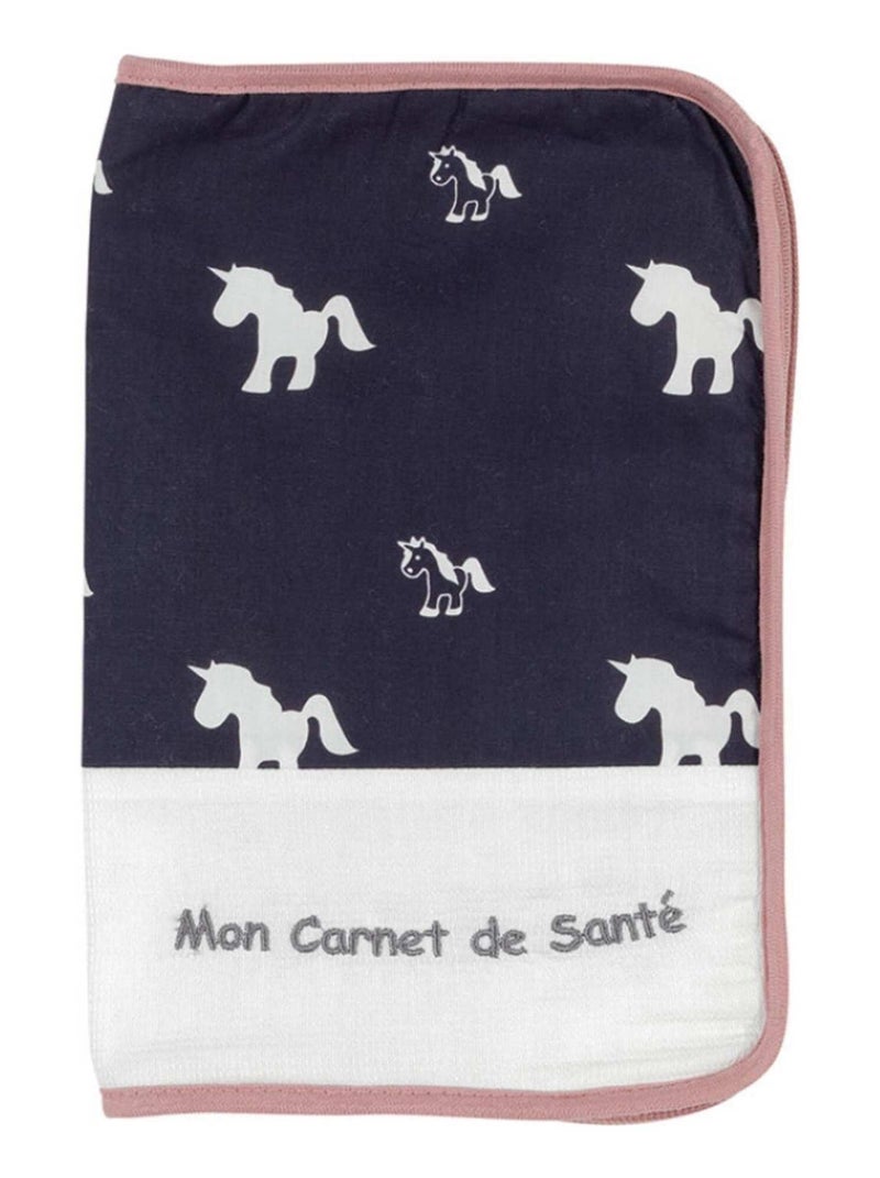 Protège Carnet De Santé Ophélia La Licorne Bleu - Kiabi