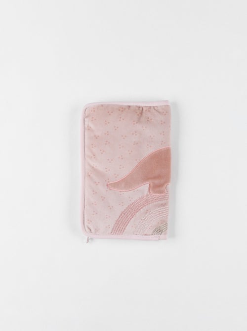 Protège carnet de santé Popsie en Veloudoux®, poudré Noukie's - Kiabi