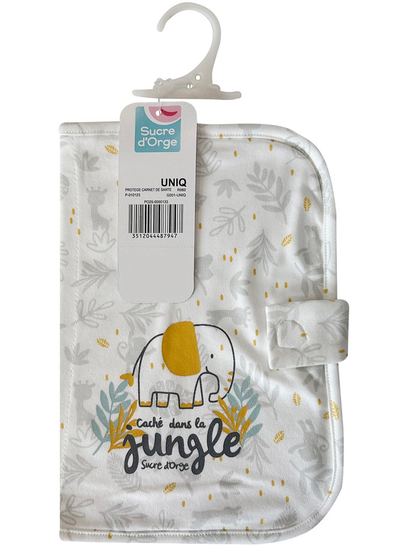 Protege carnet de sante rito interlock Blanc Gris - Kiabi