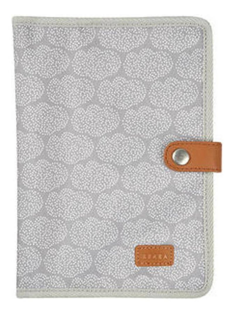 Protège carnet de santé Tiny dots Gris - Kiabi