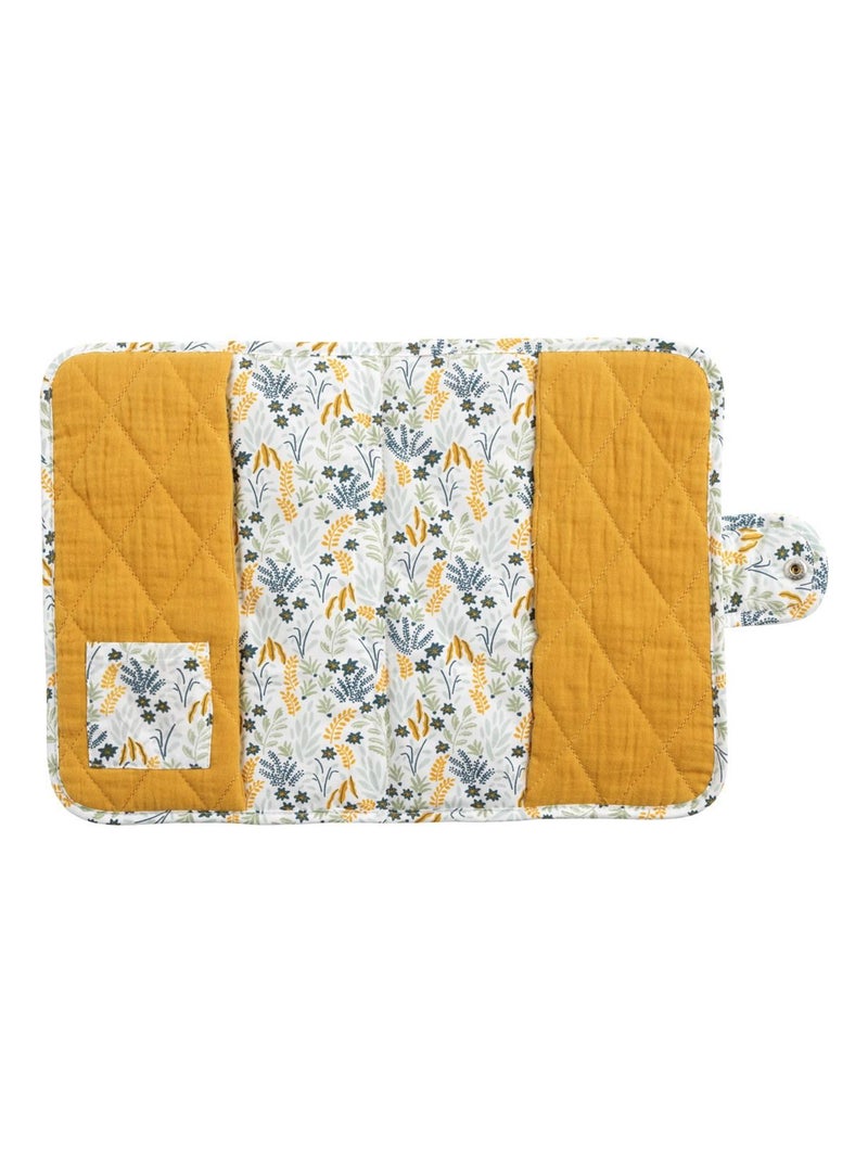 Protège carnet santé en coton jaune moutarde - SAUTHON Jaune moutarde - Kiabi