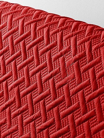 Protège fauteuil matelassé uni Lounge rouge