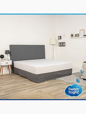 Protège Matelas - Molleton 100% Coton - Senteur Linge Propre - Forme Drap Housse Extensible