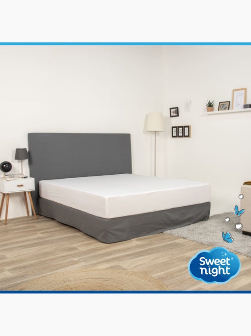 Protège Matelas - Molleton 100% Coton - Senteur Linge Propre - Forme Drap Housse Extensible - Kiabi