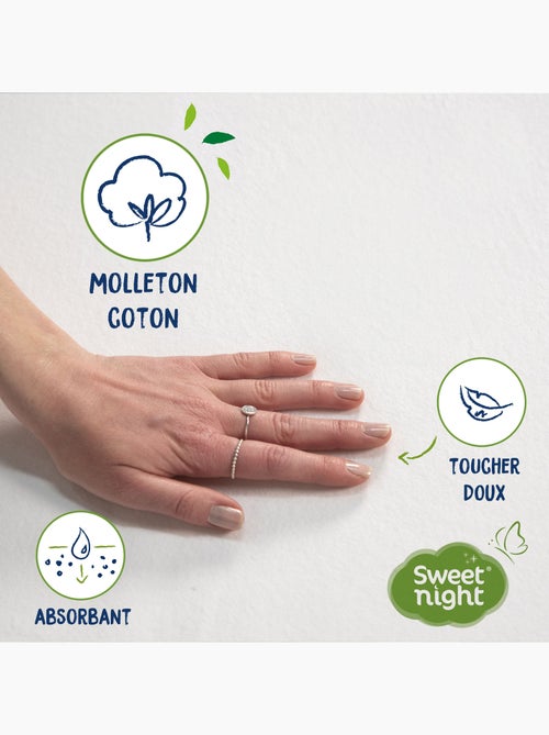 Protège Matelas - Molleton 100% Coton - Traitement Végétal Anti-Acariens Greenfirst - Kiabi