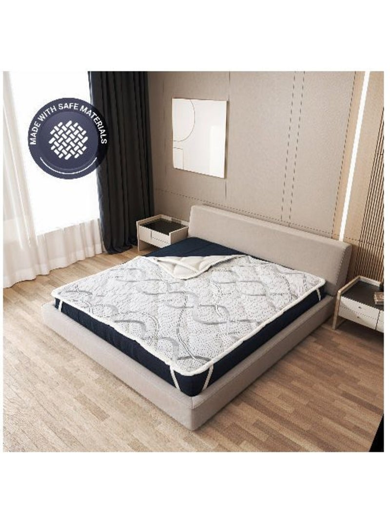 Protège-matelas - the white stone - carbon - 140 x 190 cm - hypoallergénique - respirant Blanc - Kiabi