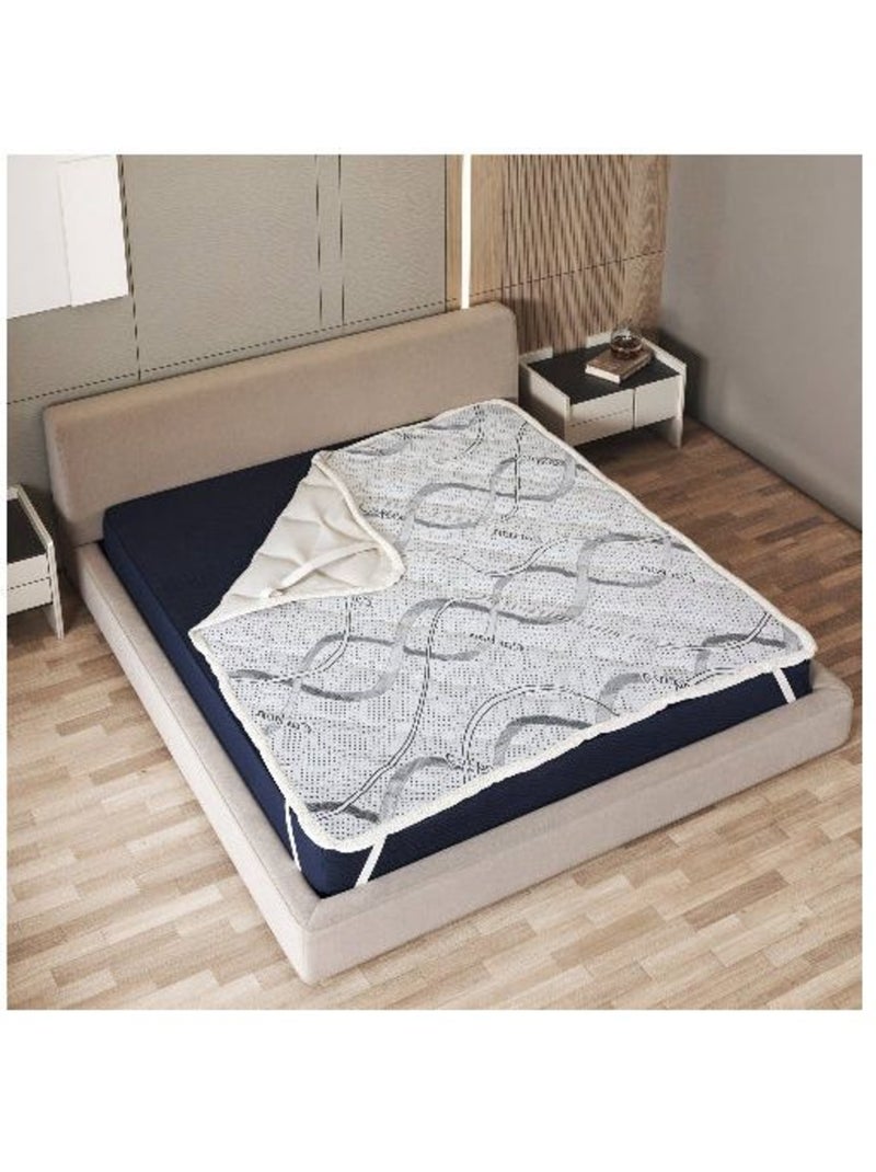 Protège-matelas - the white stone - carbon - 140 x 190 cm - hypoallergénique - respirant Blanc - Kiabi