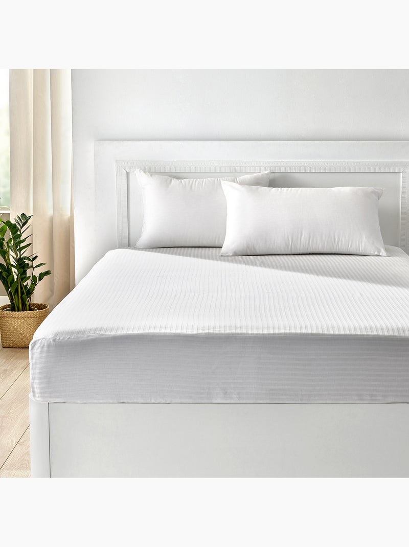 Protège-matelas 100% Coton Respirant Blanc - Kiabi