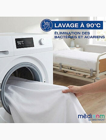 Protège-matelas 100% Imperméable - Forme Drap Housse - Lavage à 90°C - Oeko-Tex