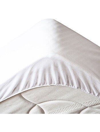 Protège matelas 100 % polyester albatre