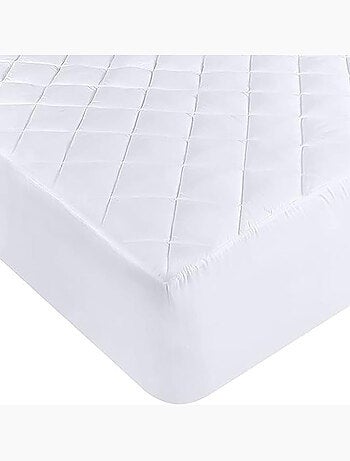 Protège matelas 100 % polyester albatre