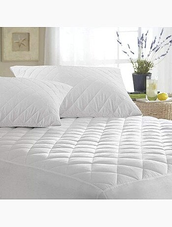Protège matelas 100 % polyester albatre