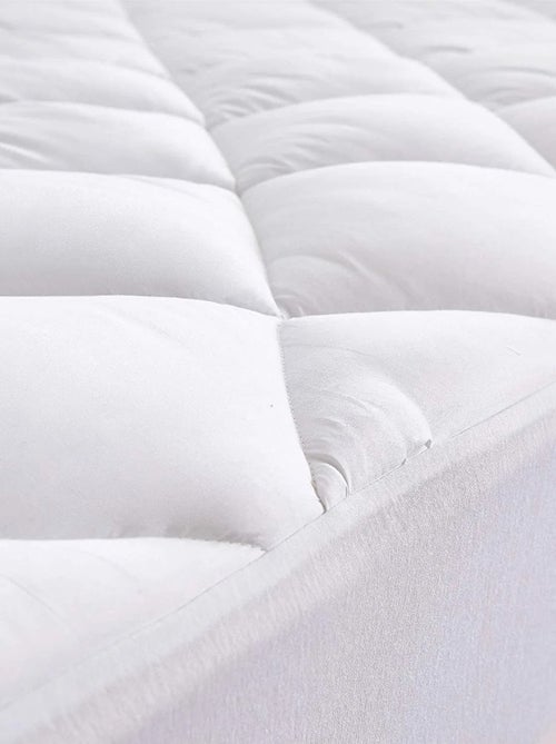 Protège matelas 100 % polyester albatre - Kiabi