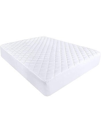 Protège matelas 100 % polyester albatre