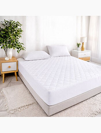 Protège matelas 100 % polyester albatre