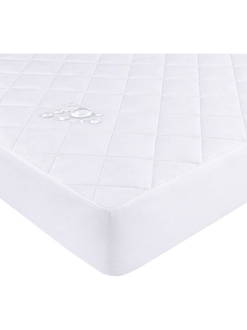 Protège matelas 100 % polyester albatre - Kiabi