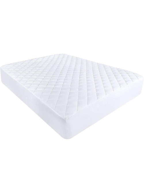 Protège matelas 100 % polyester albatre - Kiabi