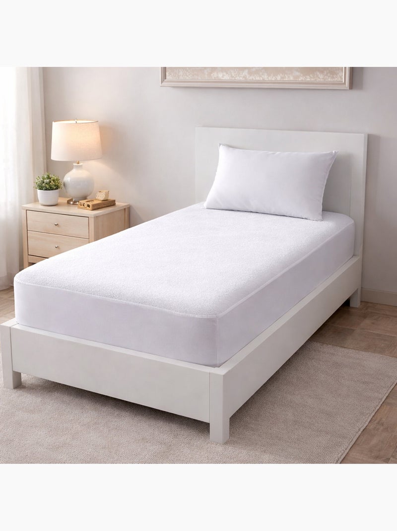 Protège matelas 100 % polyester Blanc - Kiabi