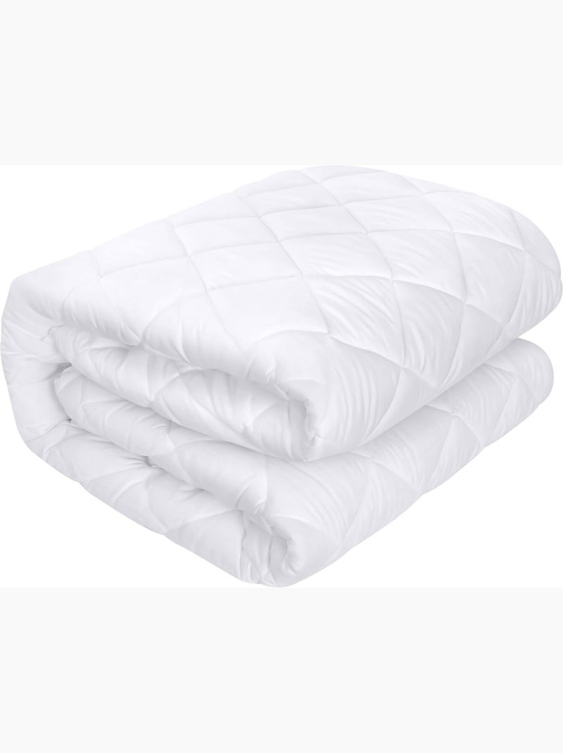 Protège matelas 100 % polyester quilte Beige/Blanc - Kiabi