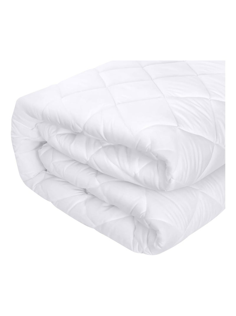 Protège matelas 100 % polyester quilte Blanc Ecru - Kiabi