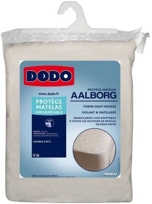 Protège matelas aalborg - dodo - matelassé & imperméable - 140 x 190 cm - blanc - Kiabi Protège matelas aalborg - dodo - matelassé & imperméable - 140 x 190 cm - blanc - Kiabi