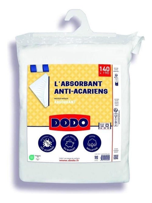 Protège matelas absorbant - 140 x 190 cm - Coton - - Dodo - Kiabi
