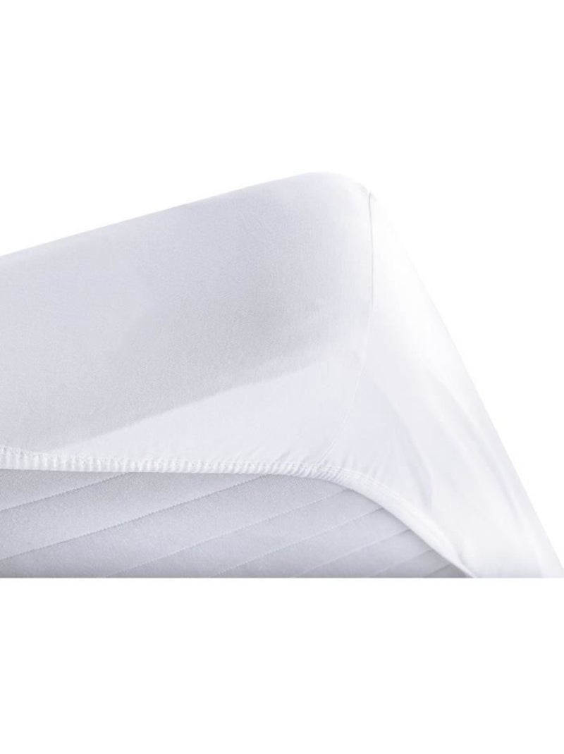 Protège matelas absorbant - dodo - 160 x 200 cm - coton - anti-acariens Blanc - Kiabi