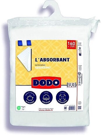 Protège matelas absorbant - dodo - 160 x 200 cm - polyester