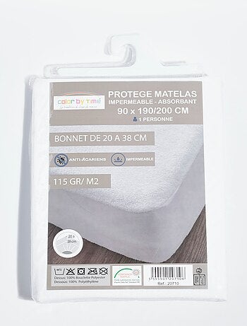 Protège-matelas absorbant 90 x 190/200cm