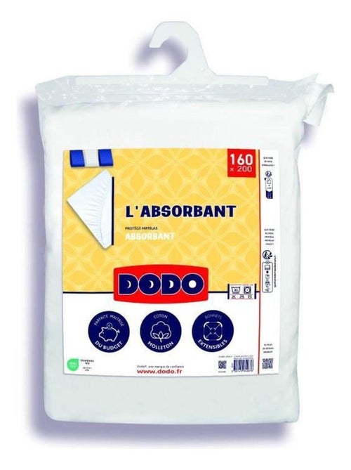 Protège matelas absorbant en polyester 160 x 200 - Dodo - Kiabi