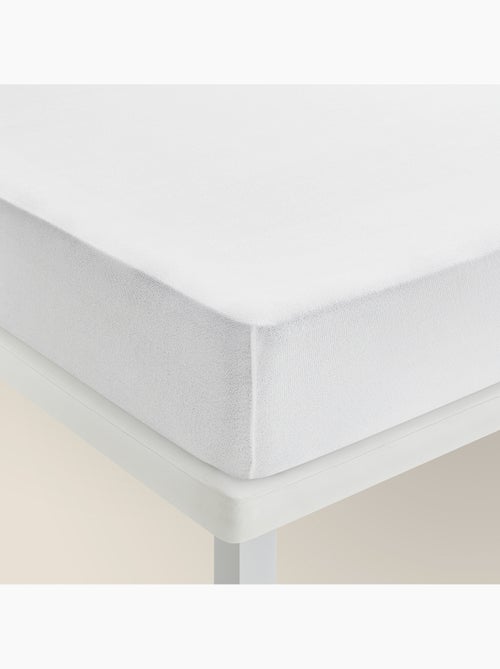 Protège-matelas Aloe Vera , Respirant et Ajustable (jusqu'à 32 cm) - Kiabi