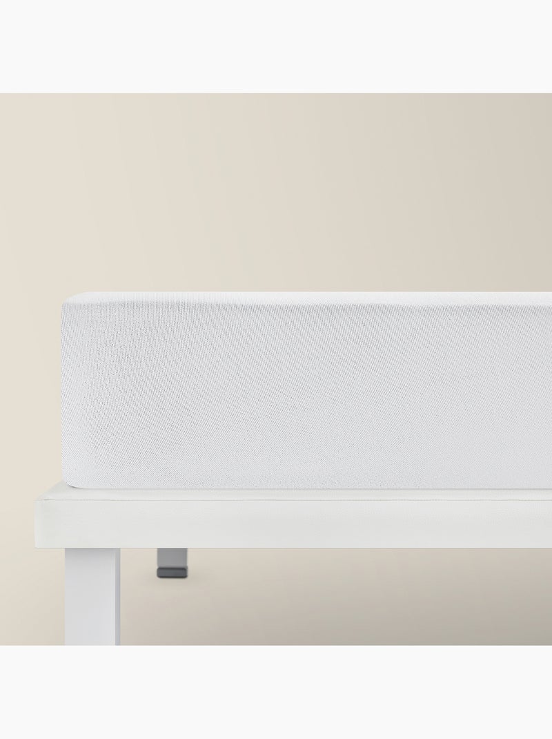Protège-matelas Aloe Vera , Respirant et Ajustable (jusqu'à 32 cm) Blanc - Kiabi