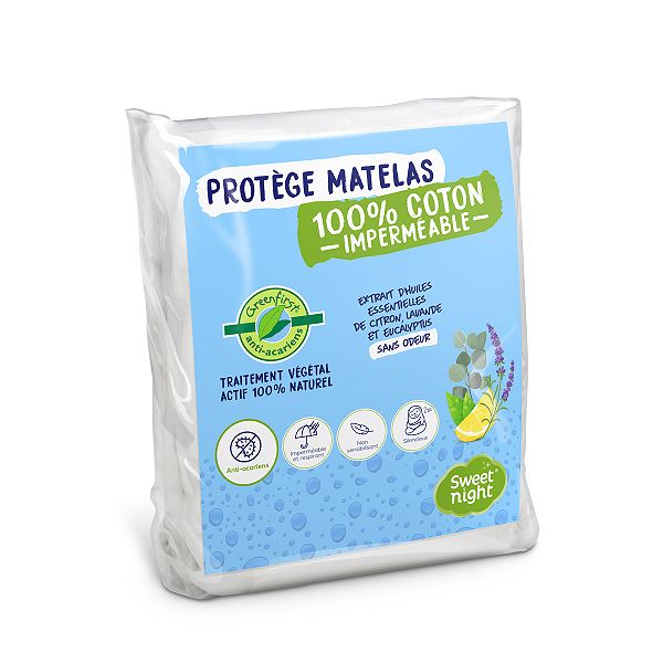 Protege Matelas Anti Acariens Null Blanc Kiabi 24 00