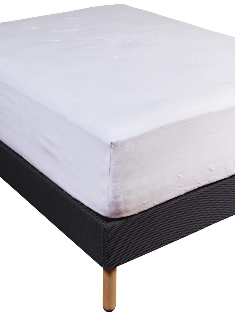 Protège matelas anti-acariens coton bonnet 40 - Terre de Nuit Blanc - Kiabi