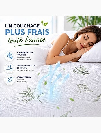 Protège matelas bambou pradier home