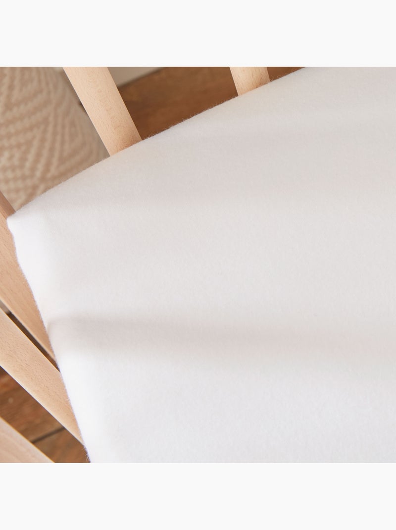 Protège Matelas Bébé 2 en 1 | Drap housse + Alèse Imperméable | Jersey 100% Coton Blanc - Kiabi