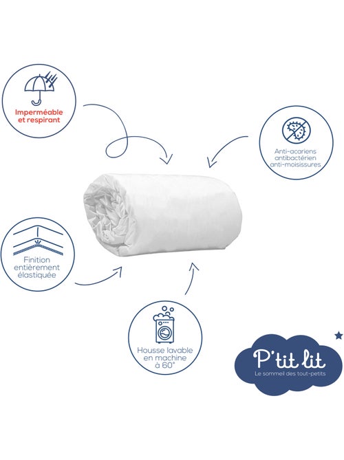 Protège Matelas Bébé Cododo | Alèse Anti Acariens et Imperméable - Bouclette 100% coton - Absorbant - Kiabi