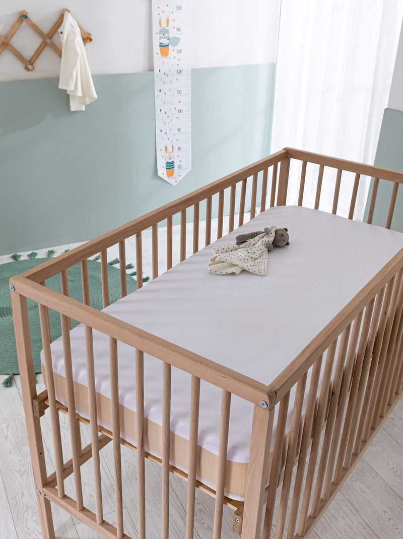 Protège matelas bébé coton bio molleton - Someo Blanc - Kiabi