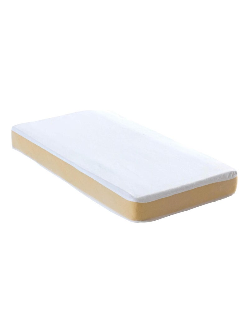 Protège matelas bébé coton bio molleton - Someo Blanc - Kiabi