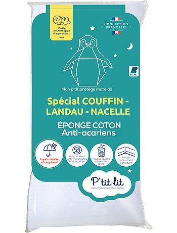 Protège Matelas Bébé Couffin - Landeau - Nacelle | Alèse Anti Acariens et Imperméable