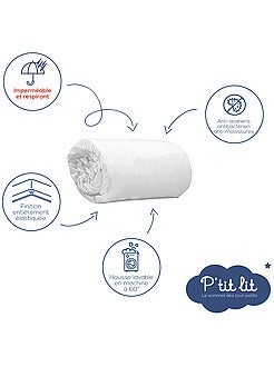 Protège matelas bébé en éponge bambou imperméable - Kiabi