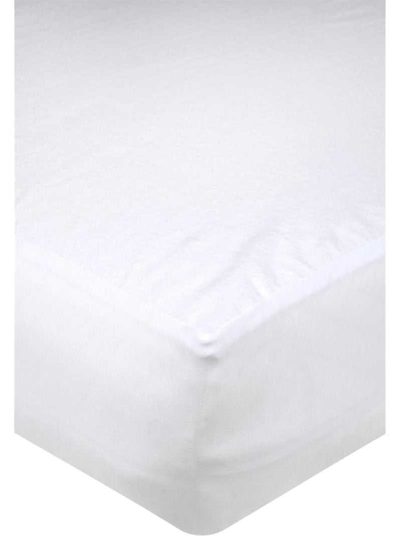 Protege matelas bebe en molleton 60 x 120 cm Carlyne Blanc - Kiabi