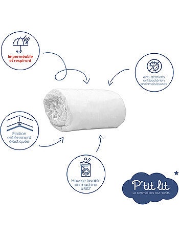 Protège Matelas Bébé Éponge 100% Coton | Traitement Végétal | Alèse Imperméable