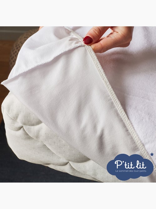 Protège Matelas Bébé Éponge 100% Coton | Traitement Végétal | Alèse Imperméable - Kiabi
