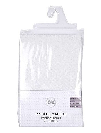 Protège matelas bébé grand format en éponge imperméable