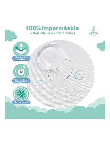 Protège matelas bébé imperméable 90X190 | SUPERBE BEBE