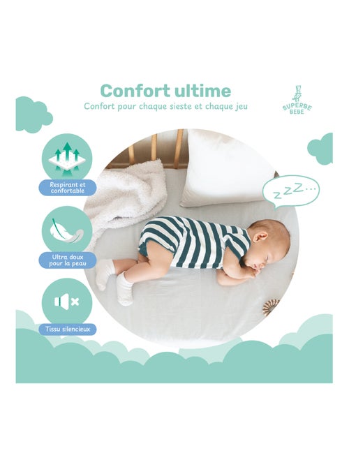 Protège matelas bébé imperméable 90X190 | SUPERBE BEBE - Kiabi