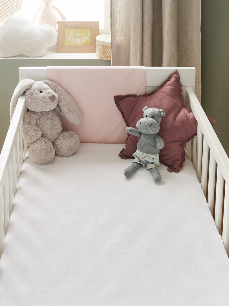 Protège matelas bébé imperméable blanc - Kiabi